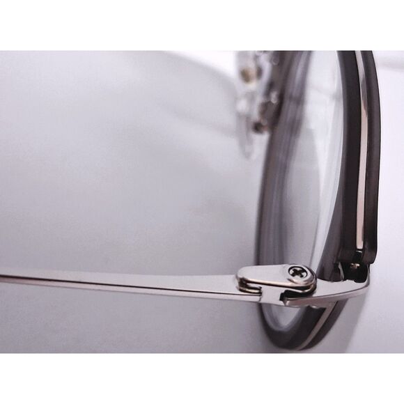 Firmoo S7227X 49-21-143 C5 Gray Crystal Full Frame Round Eyeglasses Frames - Picture 10 of 15